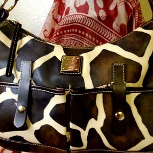 Dooney & Bourke Giraffe Print shoulder bag